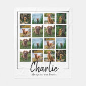 aangepaste collage voor gemorial fleece deken (Voorkant)