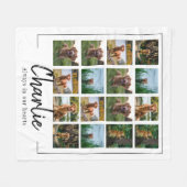 aangepaste collage voor gemorial fleece deken (Voorkant (Horizontaal))