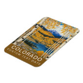 Aangepaste Colorado Aspens Mountains Herfst Magneet (Linkerzijde)