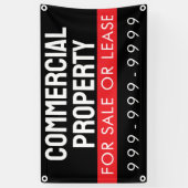 Aangepaste commerciële ruimtehuur bord bedrijf spandoek (Verticaal)