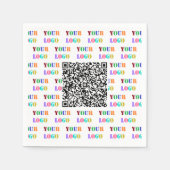 Aangepaste Company Logo en QR Code Business Napkin Servet (Voorkant)