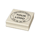 Aangepaste Company Logo en tekst Ronde Rubber Stam Rubberstempel (Stempel)