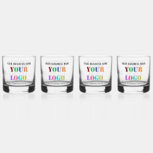 Aangepaste Company Logo en tekst uw zakelijke cade Whisky Glas