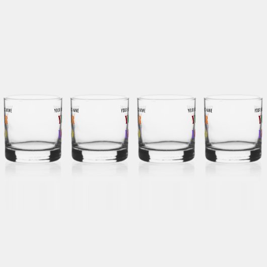 Aangepaste Company Logo en tekst uw zakelijke cade Whisky Glas (Rechts)