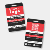Aangepaste conferentie-ID Badge (Voor- en achterkant)
