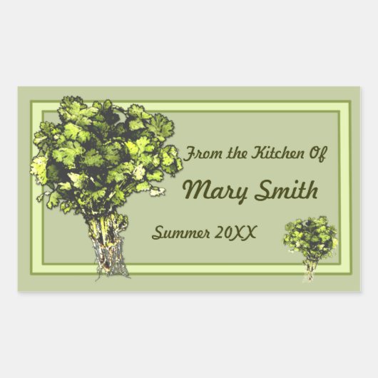 Aangepaste conserven en jarring labels (Voorkant)