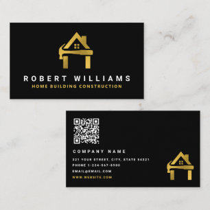 Aangepaste constructie Black Gold Home Building Lu Visitekaartje