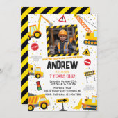 Aangepaste constructie Verjaardagsfeest met Afbeel Kaart (Voorkant / Achterkant)