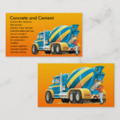 Aangepaste constructie voor concrete en cementmixe visitekaartje (Voorkant / Achterkant)