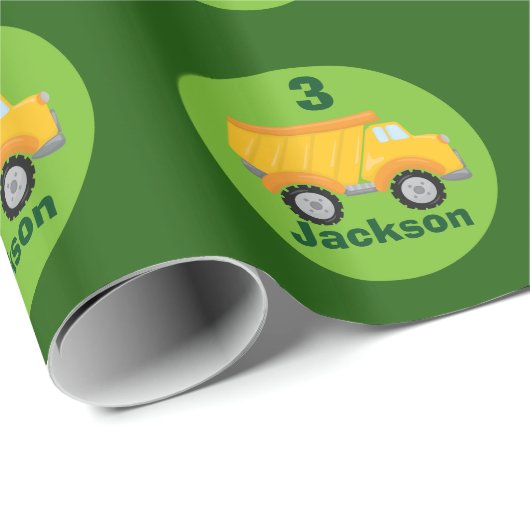 Aangepaste constructiedrong vrachtdag cadeaupapier (Rol Hoek)