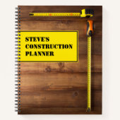 Aangepaste constructielaptop notitieboek (Voorkant)