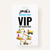 Aangepaste constructietransport - Birthday - parti Badge (Voorkant)