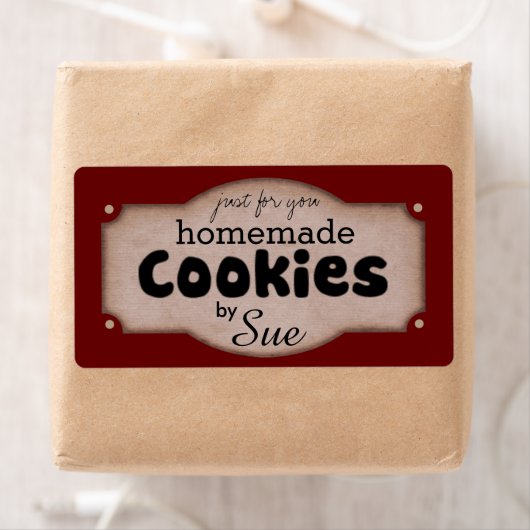 Aangepaste cookie-cadeaus etiket (Insitu)