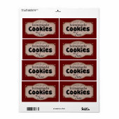 Aangepaste  cookie-cadeaus etiket (Full Sheet)