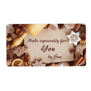 Aangepaste Cookie Gift Labels