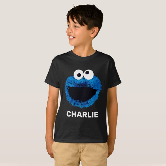 Aangepaste Cookie Monster | Ontwikkeling Waterverf T-shirt (Voorkant volledig)