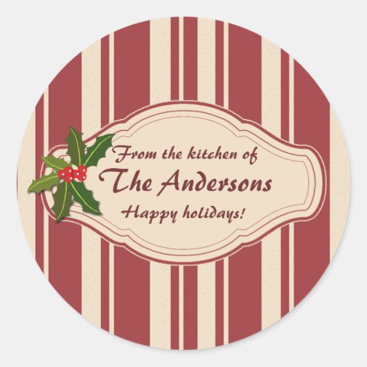 Aangepaste Cookie Swap of Gebakken Goederen Vakant Ronde Sticker (Voorkant)