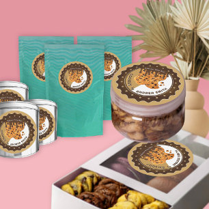 Aangepaste cookies Verpakking Merk Professional Lo Ronde Sticker