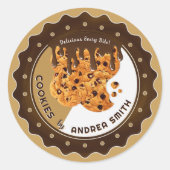 Aangepaste cookies verpakkingsmerk professionele l ronde sticker (Voorkant)