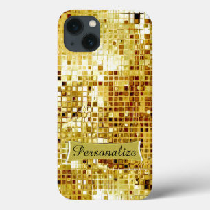 Aangepaste Cool Gold Sequins bekijken Ipad-draagta iPhone 13 Hoesje