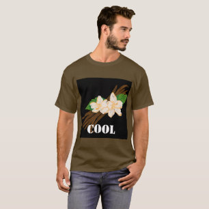 Aangepaste Cool Text Bruine Kleur Basic Mannen T-shirt
