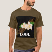 Aangepaste Cool Text Bruine Kleur Basic Mannen T-shirt (Voorkant)
