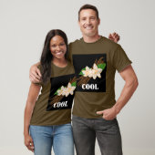 Aangepaste Cool Text Bruine Kleur Basic Mannen T-shirt (Unisex)