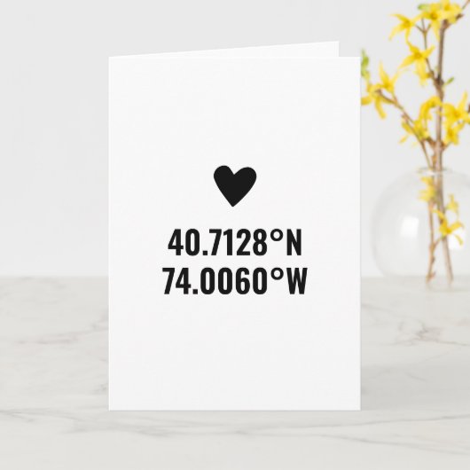 Aangepaste Coördinaten Lengtegraad Breedtegraad Va Kaart (Gele Bloem)