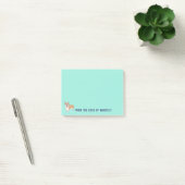 Aangepaste Corgi Dog Mint Green Post-it® Notes (Kantoor)