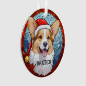 Aangepaste Corgi Xmas Ornament (voorkant)