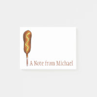 Aangepaste Corn Dog Corndog met Mustard Post