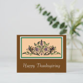 Aangepaste Cornucopia Thanksgiving Briefkaart (Staand voorkant)