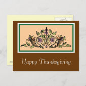 Aangepaste Cornucopia Thanksgiving Briefkaart (Voorkant / Achterkant)