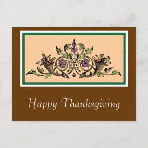 Aangepaste Cornucopia Thanksgiving Briefkaart