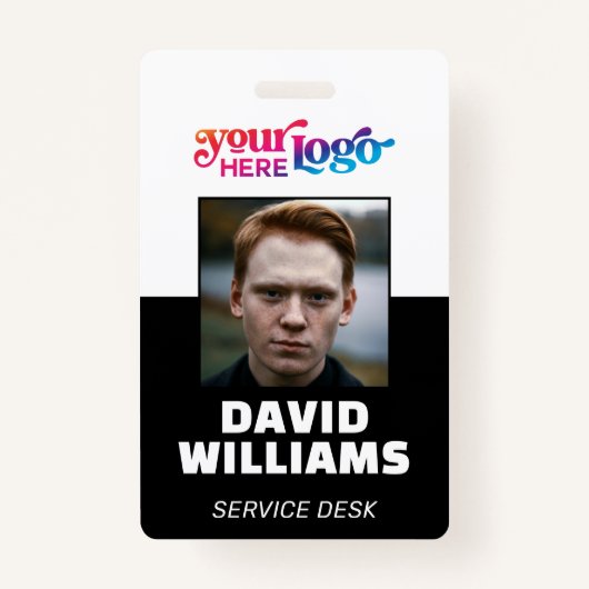 Aangepaste CorporateBadge Medewerker/Event ID met  Badge (Voorkant)