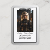 Aangepaste Coscards | Minimalistische Cosplay Trad Visitekaartje (Achterkant)