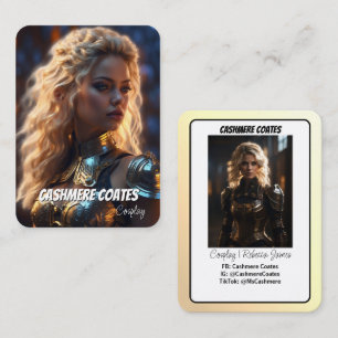 Aangepaste Coscards   Minimalistische Cosplay Trad Visitekaartje