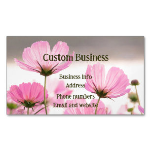 Aangepaste Cosmos Tuin Bloemen Bloemen Bloemen Magnetisch Visitekaartje
