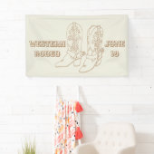 Aangepaste Cowboy laarzen banner (Insitu)
