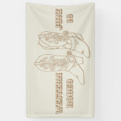 Aangepaste Cowboy laarzen banner (Verticaal)