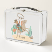 Aangepaste Cowboy Metal Lunch Box (Voorkant)