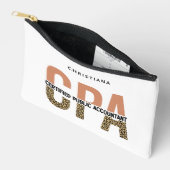 Aangepaste CPA Certified Public Accountant Leopard Etui (Open)