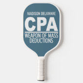 Aangepaste CPA-naam en -kleur Pickleball Paddle (Achterkant)