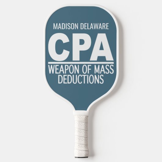 Aangepaste CPA-naam en -kleur Pickleball Paddle (Voorkant)