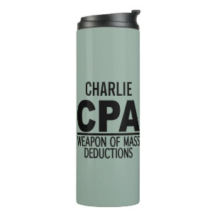 Aangepaste CPA-naam en kleurtumbler Thermosbeker