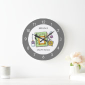 Aangepaste Craft Room|Scrapbook Room Grote Klok (Huis)