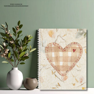 Aangepaste creatieve plakboek Kraft papier Hart Notitieboek