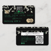 Aangepaste creditcard geactiveerd visitekaartje (Voorkant / Achterkant)