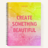 Aangepaste Creëer Iets Beauful Journal Notitieboek (Voorkant)