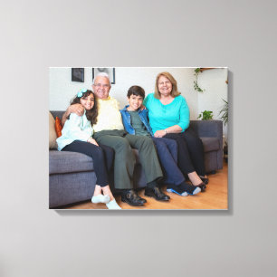 Aangepaste Creëer persoonlijke familiefoto Canvas Afdruk